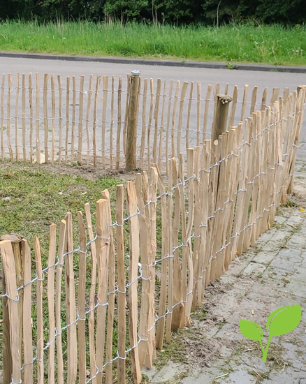 Hazelaar hekwerk natuurlijke tuinafscheiding