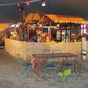 Rieten decoratiemat festivals